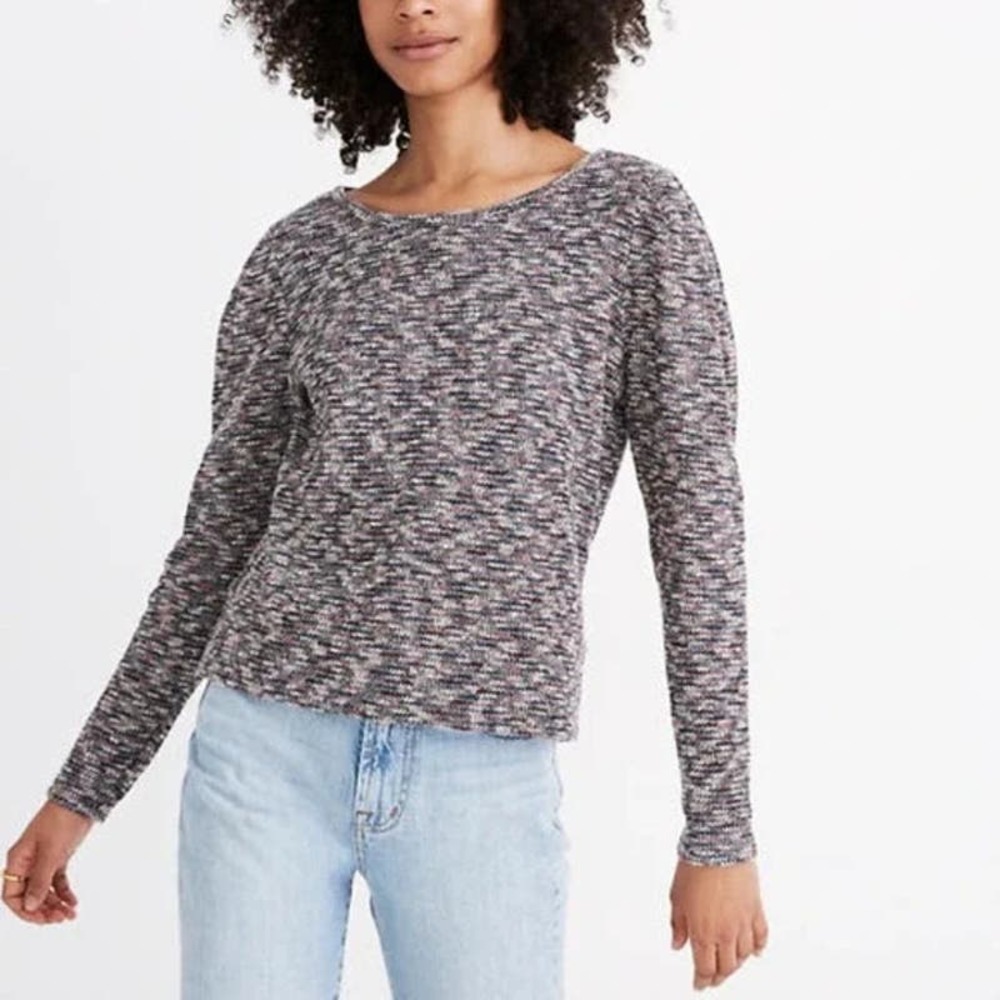 Madewell Multicolor Marled Knit Pullover Women's Sweater‎ Style A1025 SZ M